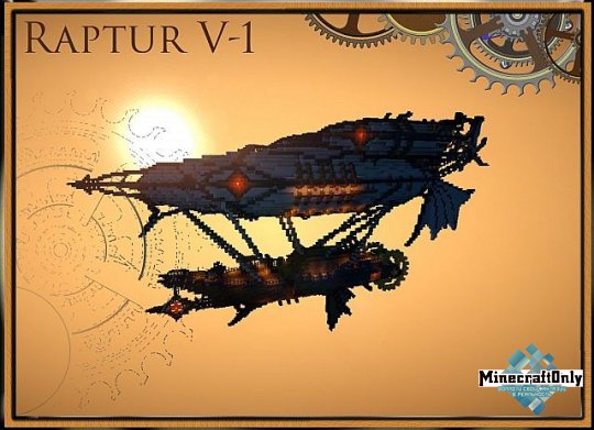 Steampunk Airship Reptur V-1