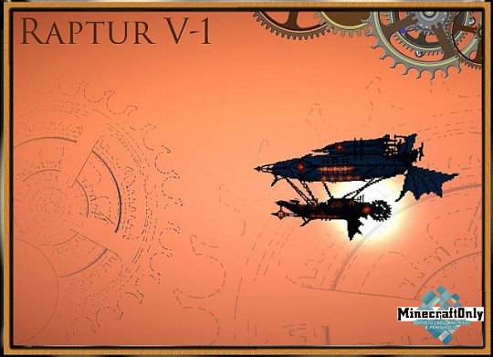 Steampunk Airship Reptur V-1