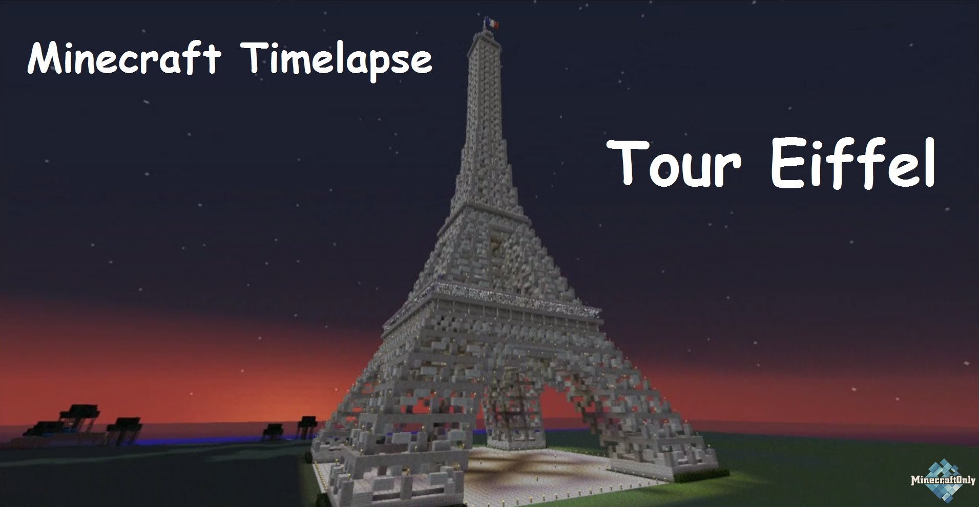 Minecraft Timelapse: Eiffel Tower