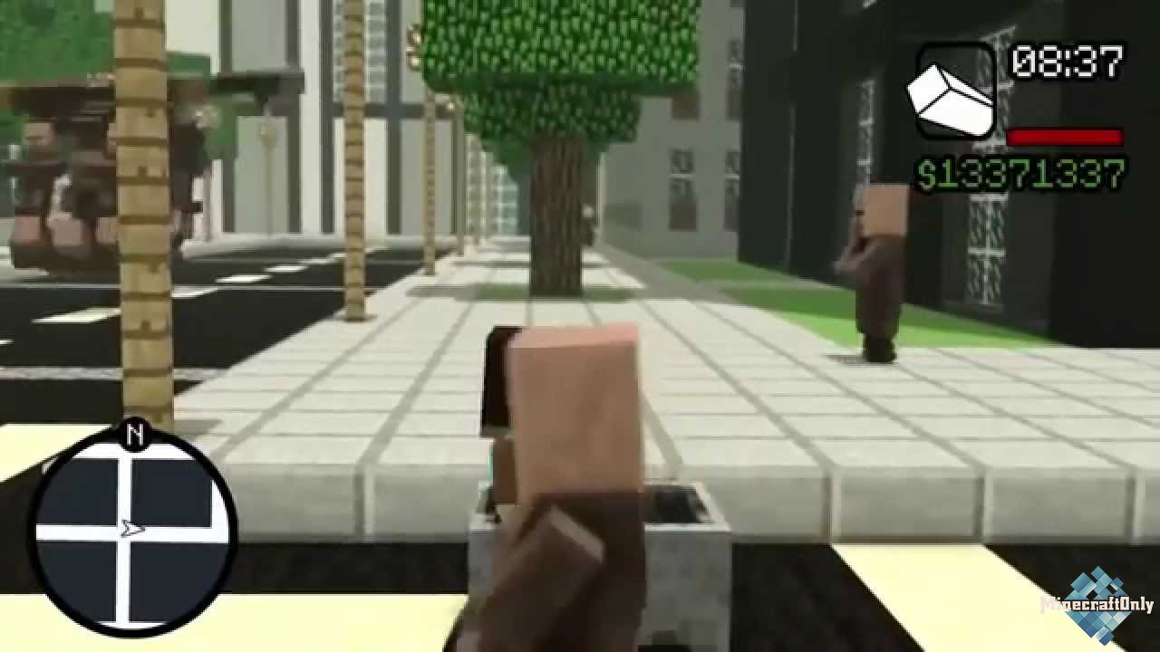 [OnlyTV]: Minecraft пародии - GTA 5 - нашествие веселого кальмара