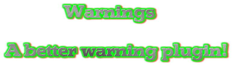 [1.8]Warnings - Предупреждения в майнкрафт!