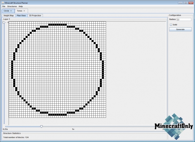 [Software] Minecraft Structure Planner - Создай сферу, круг и прочие структуры!