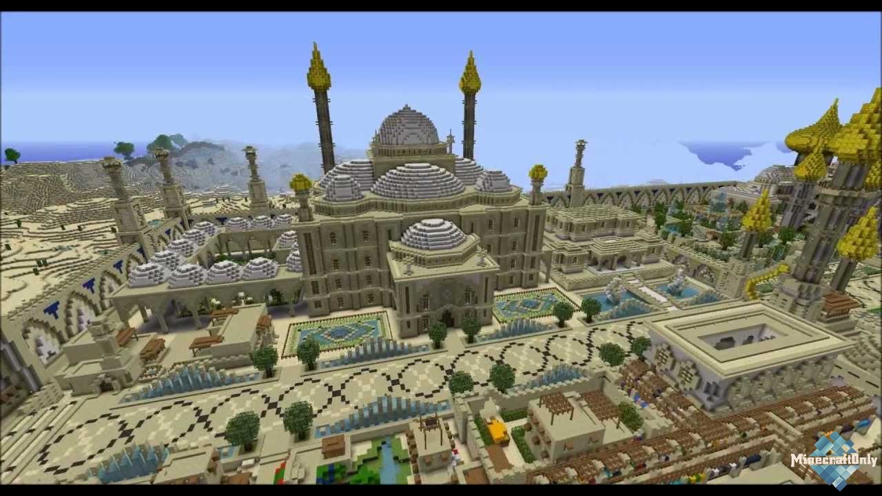 [Minecraft Timelapse] Djamila cite orientale - Пустынный город.