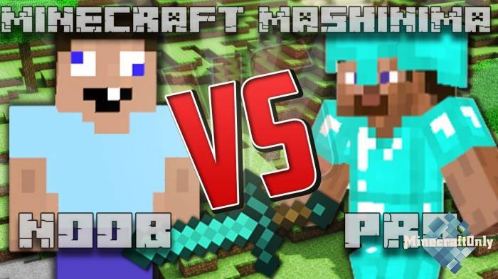 Noob vs. Pro (Minecraft Mashinima)