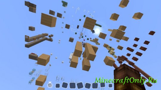 Minecraft карта 1000 прыжков к победе