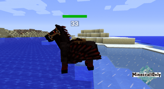 А в моде Mo'Creatures есть свои лошади.