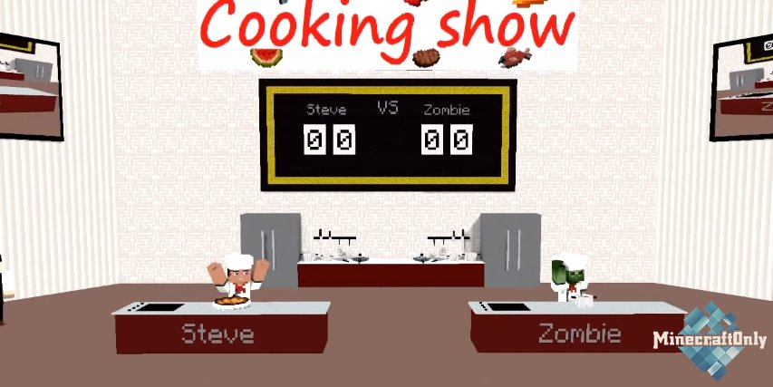 Minecraft Animation: Cooking show. Steve vs Zombie - Шоу готовки.Стив против Зомби