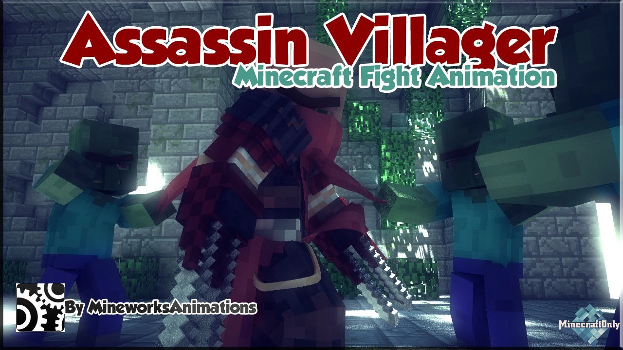 Assassin Villager (Minecraft Fight Animation)