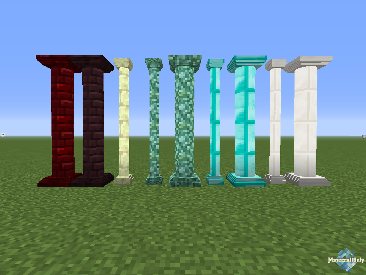 как сделать каменную колонну в майнкрафте #6