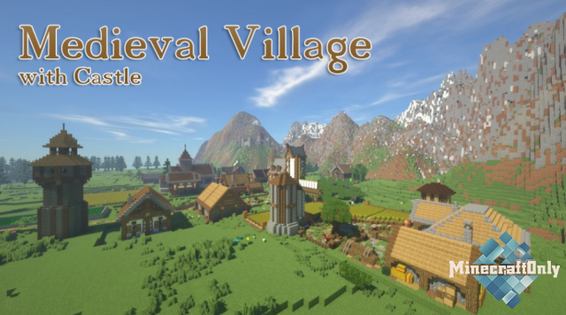 [1.12.2/1.12] Medieval Village with Castle Map