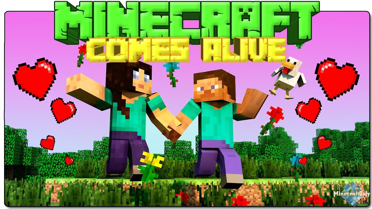 Minecraft, THE SIMS in Minecraft! (Minecraft Comes Alive!)