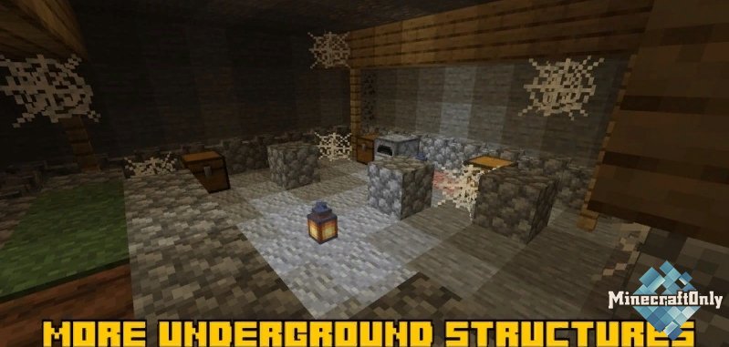 More underground structures - больше видов подземных структур