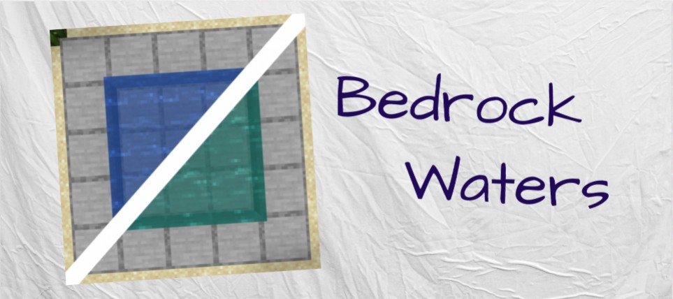 [Моды] BedrockWaters - цветовая гамма воды [1.16.4]