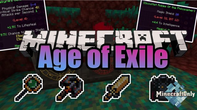 Age of Exile [1.16.5] - крутой RPG мод | Моды Minecraft